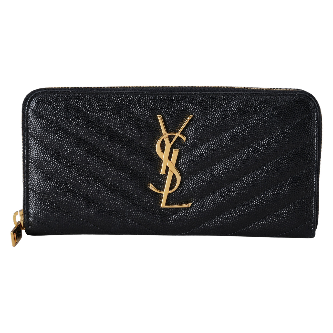 YVES SAINT LAURENT(USED)생로랑 358094 모노그램 지퍼 장지갑
